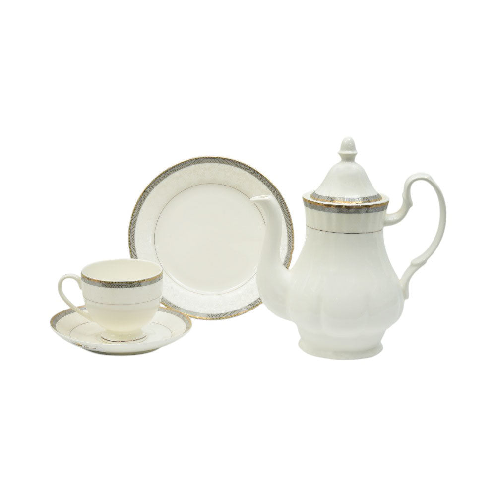 TEA SET 24PC BONE CHINA ONE MORE KING9