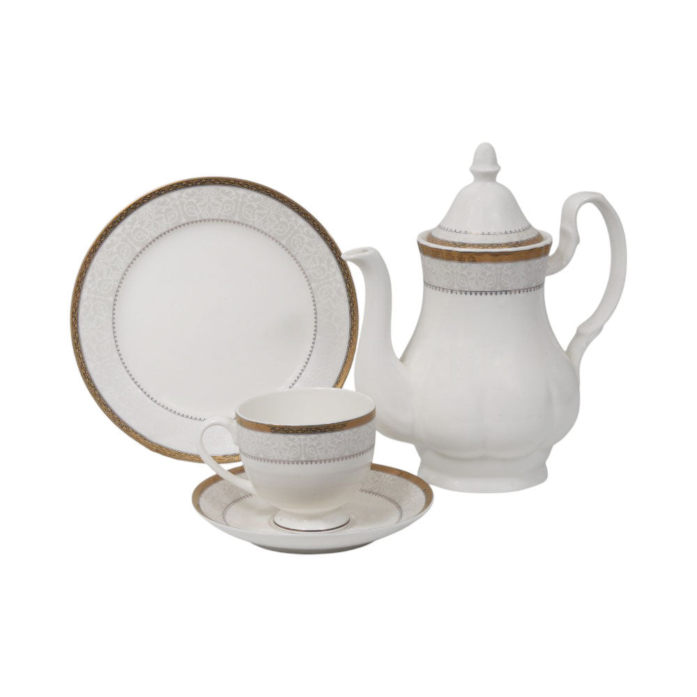 TEA SET 24PC BONE CHINA ONE MORE KING7