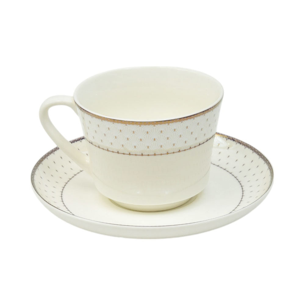 CUP & SAUCER BONE CHINA JA009 TMC (Pack 6)