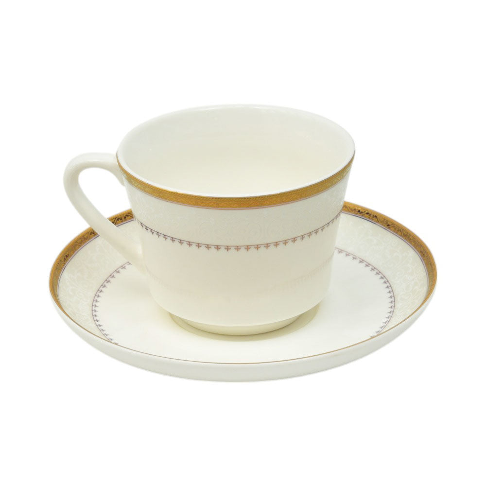 CUP & SAUCER BONE CHINA JA005 TMC (Pack 6)