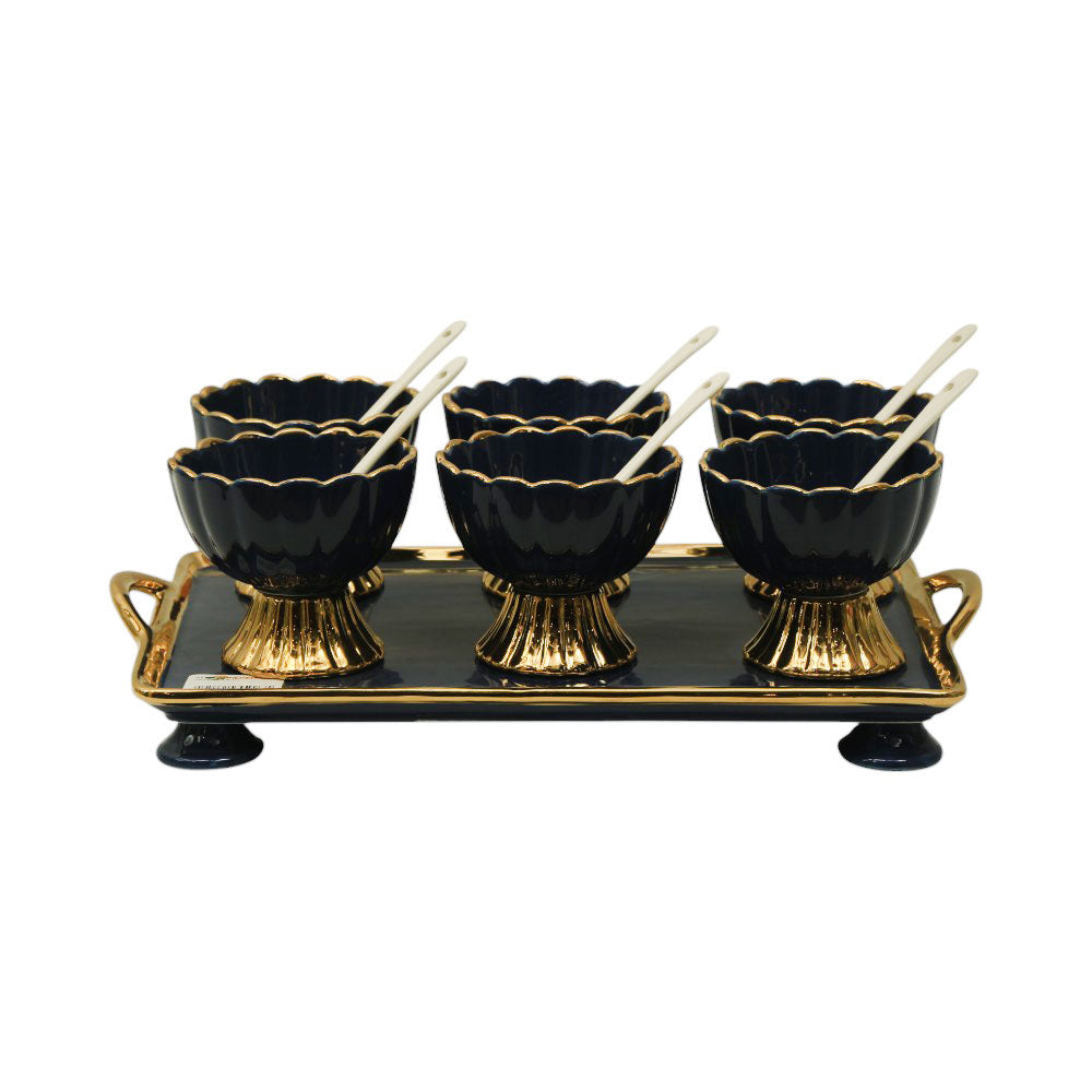 ICE CREAM CUP SET 13PC ADX8363-3 BLUE