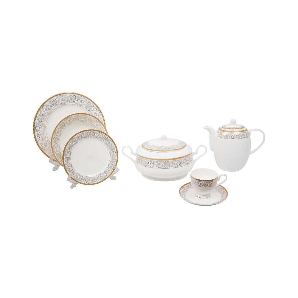 DINNER SET 61PC SUPERBONE JT001 RC