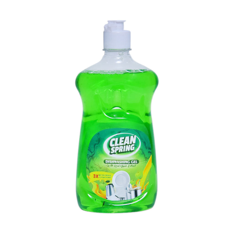 CLEAN SPRING DISH WASH LIQUID APPLE 500 ML