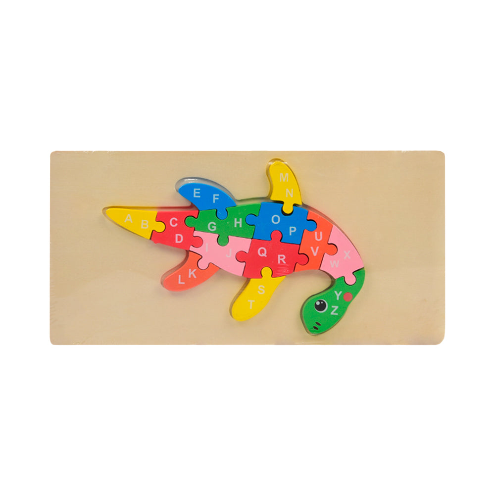 WOODEN PUZZLE BOARD ABC SEAL  Z.B