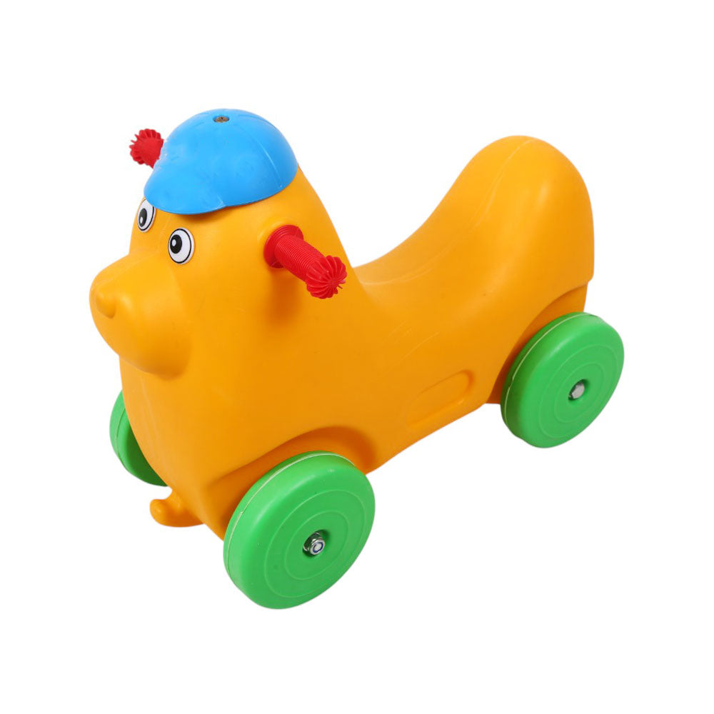 12-4 KIDS PUSSING DOG