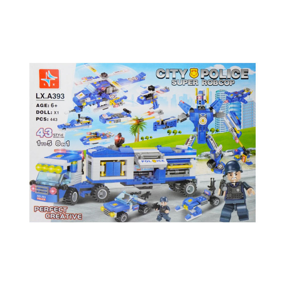 LX-A393 POLICE BLOCKS SET 443 PCS A.I