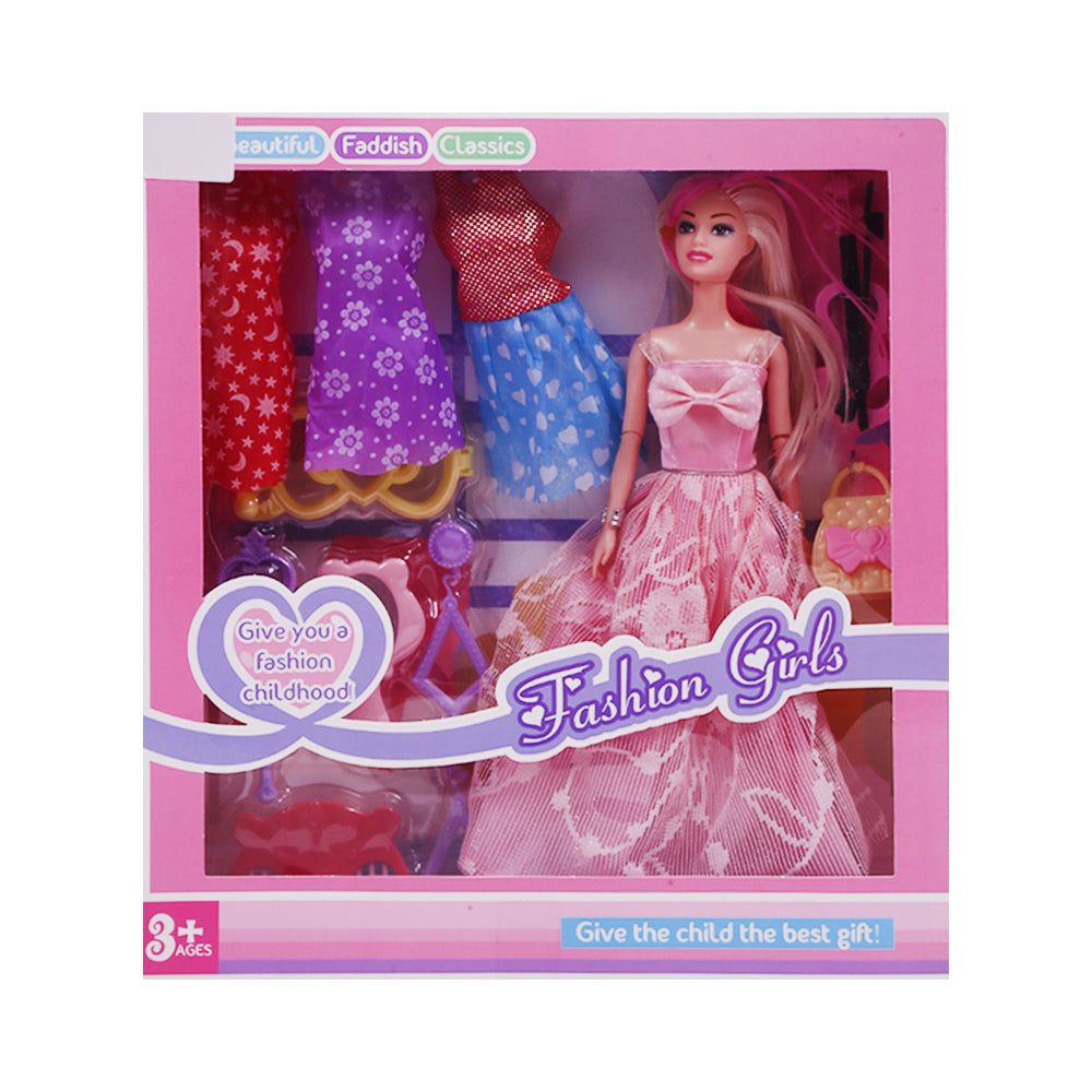 YY2028 DOLL W-DRESSES 5INCH
