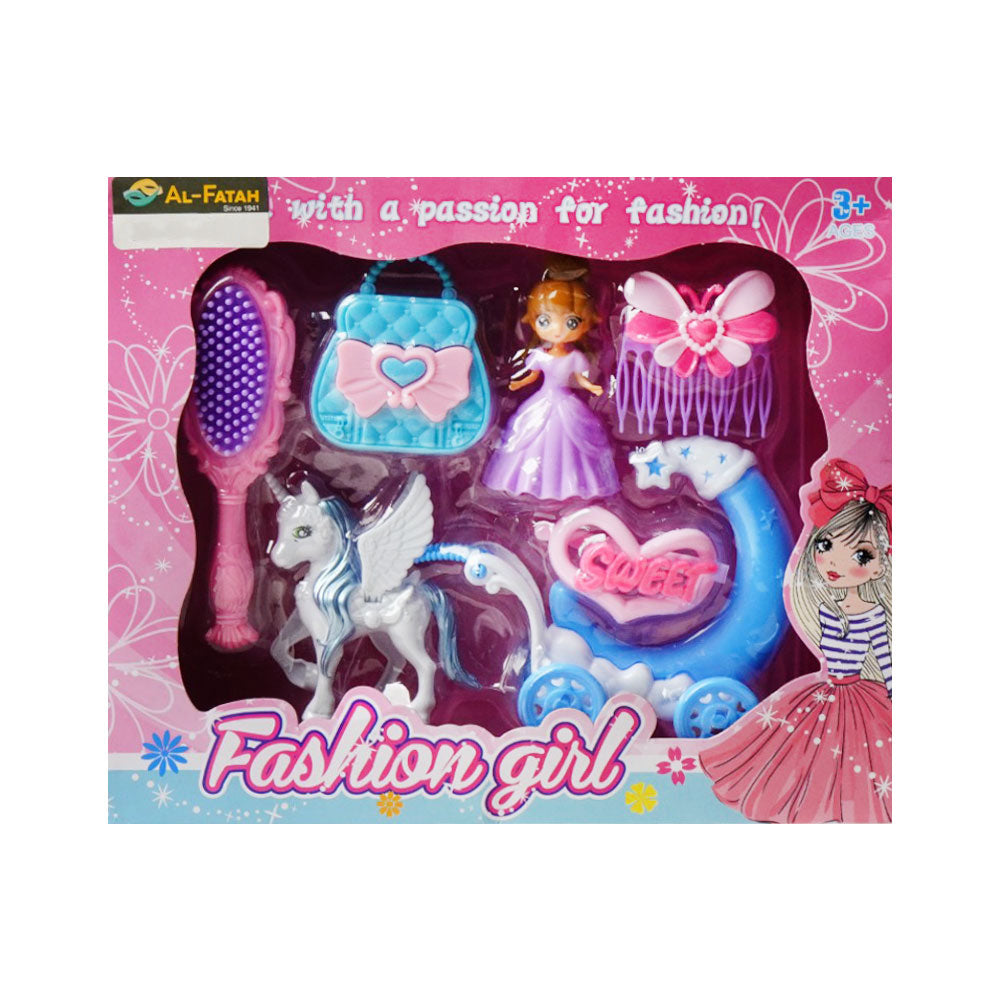 SP818-18 FASHION GIRL SET W-BUGGY IR