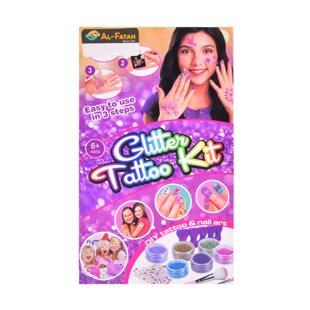 784-7 GLITTER TATTOO STICKER & NAIL ART SET IR