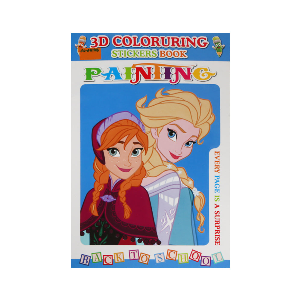 ABC005 3D COLORING BOOK ASST