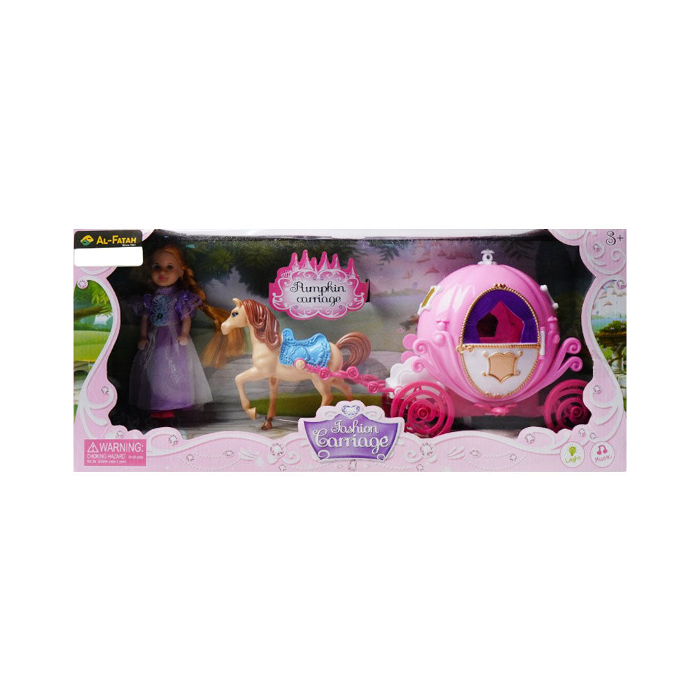 SS019A-1 MUSICAL CARRIAGE PINK