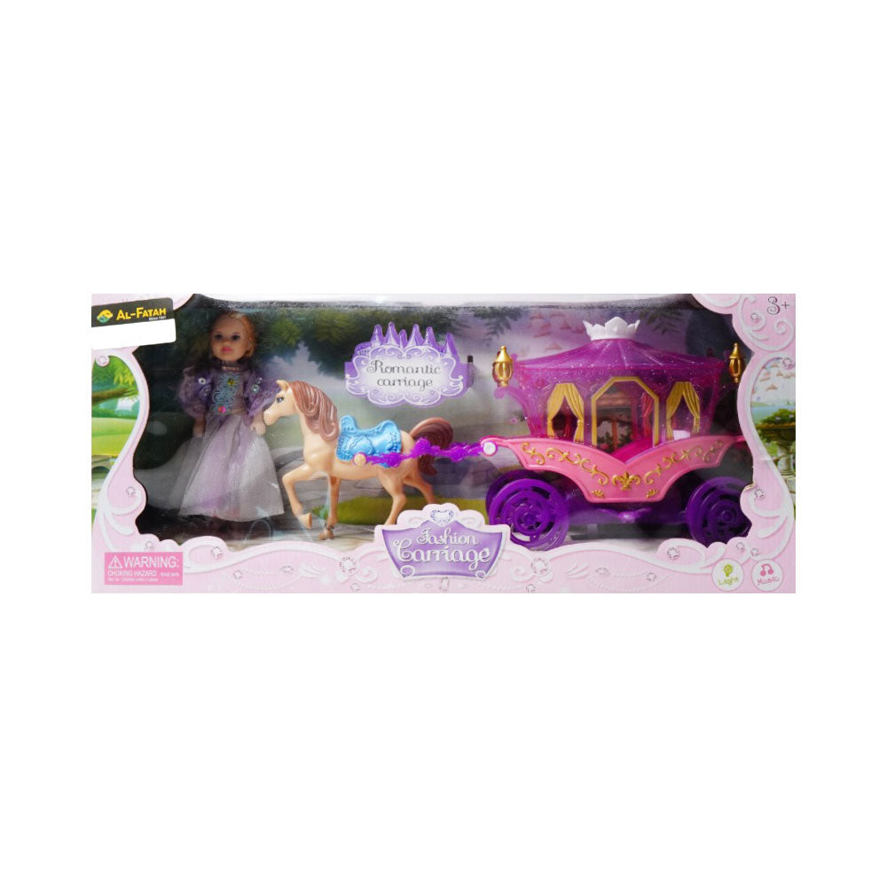SS019B-1 MUSICAL CARRIAGE PURPLE