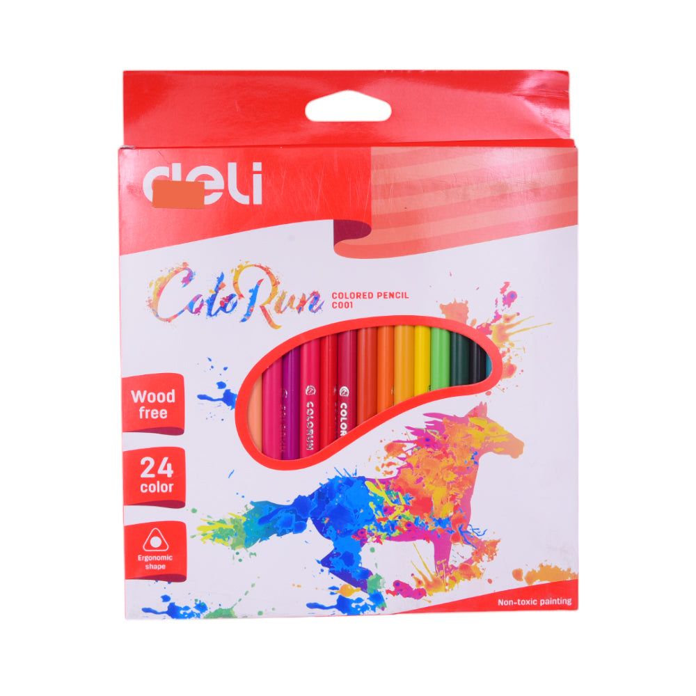 C00120 DELI COLOR PENCIL 24PCS