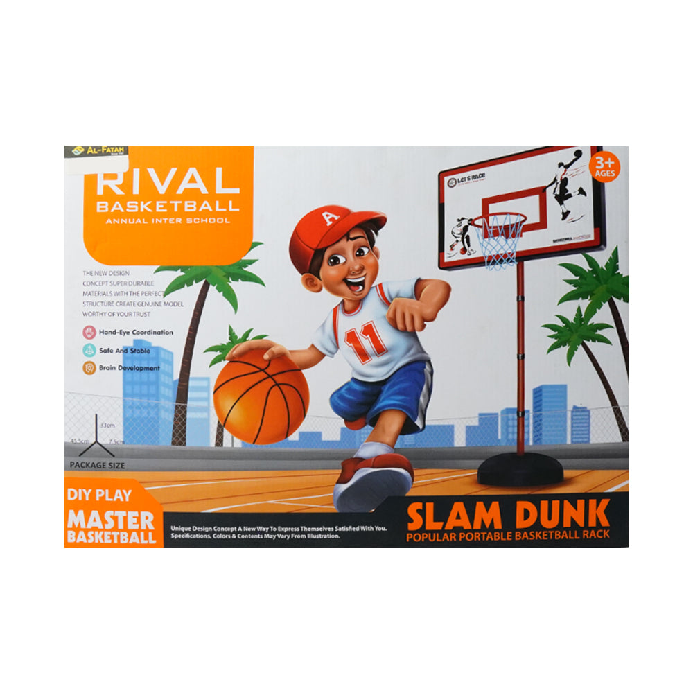 LT-3022-D6 RIVAL BASKETBALL SET W-STAND