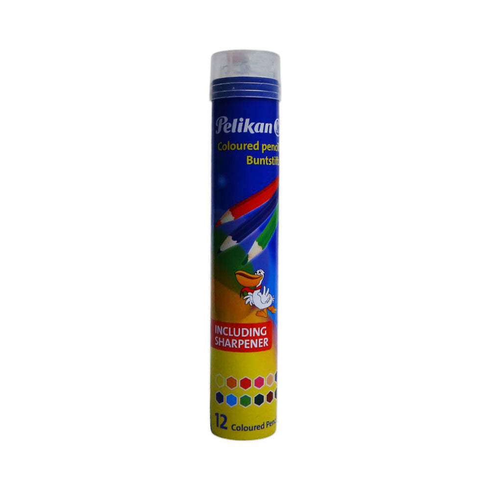 724054 PELIKAN COLOR PENCIL CANE W SHARPENER 12PCS
