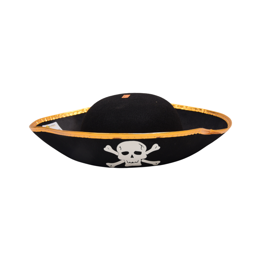 033 H-W PIRATE CAP BLACK BIG
