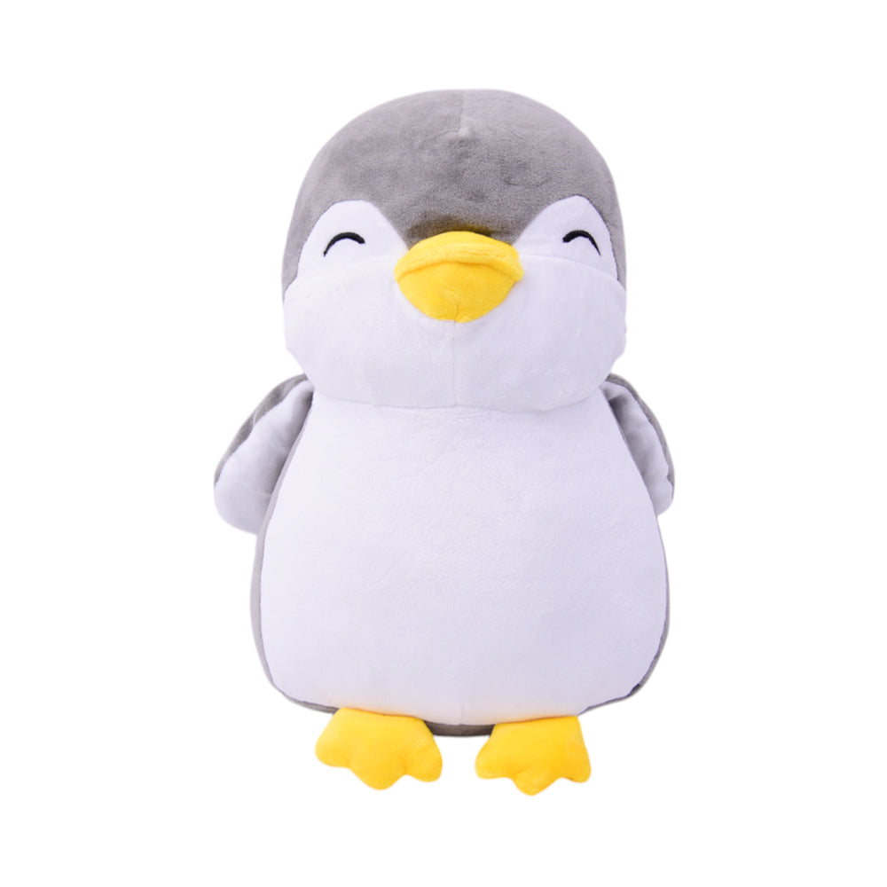 PLUSH PENGUIN GREY 30CM