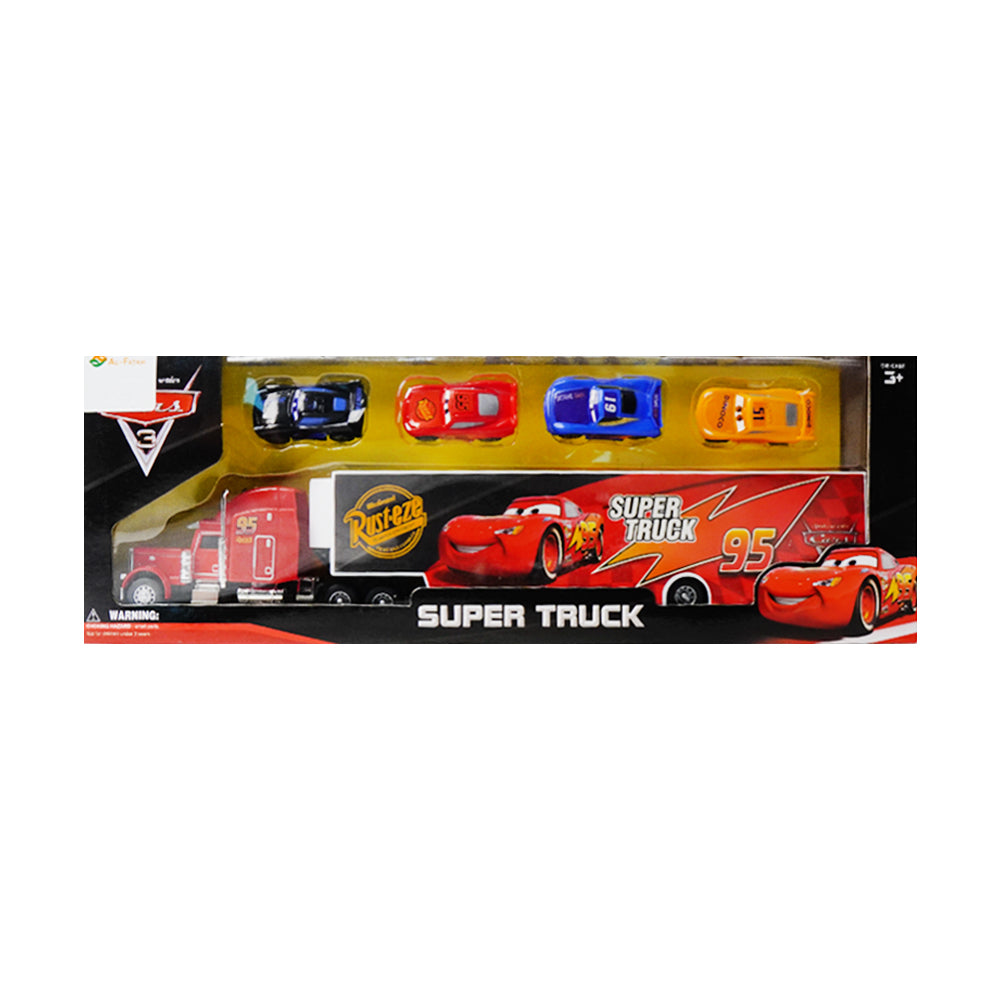 DS876 MCQUEEN TRUCK W-CARS SET