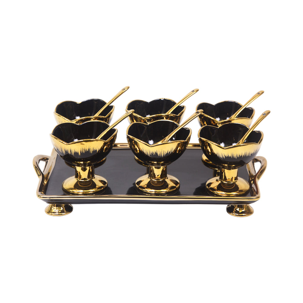 ICE CREAM CUP SET 13PC SHINE COLLECTION SL23750BB