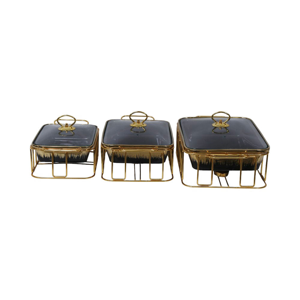 DONGA SET 3PC PORCELAIN SQUARE SL24300SB