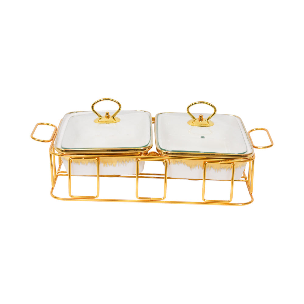 DONGA SET 2PC PORCELAIN SQUARE SL24300CW