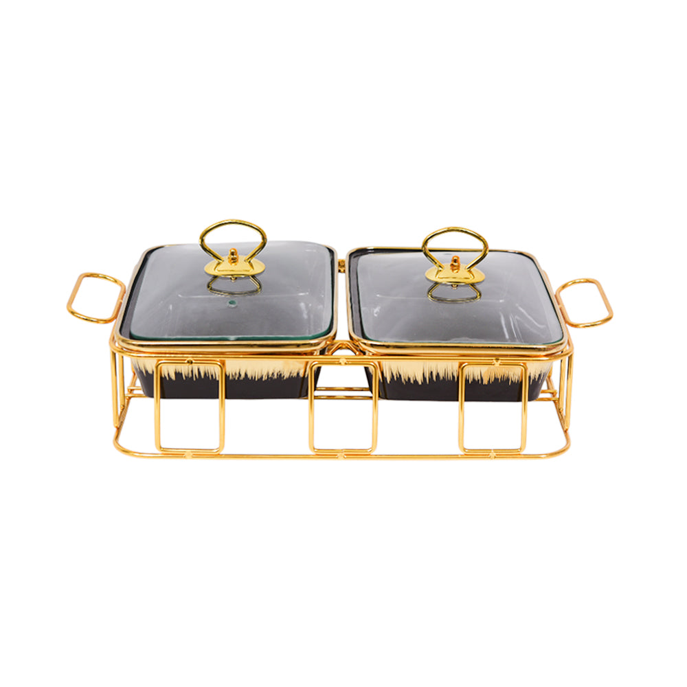 DONGA SET 2PC PORCELAIN SQUARE SL24300CB