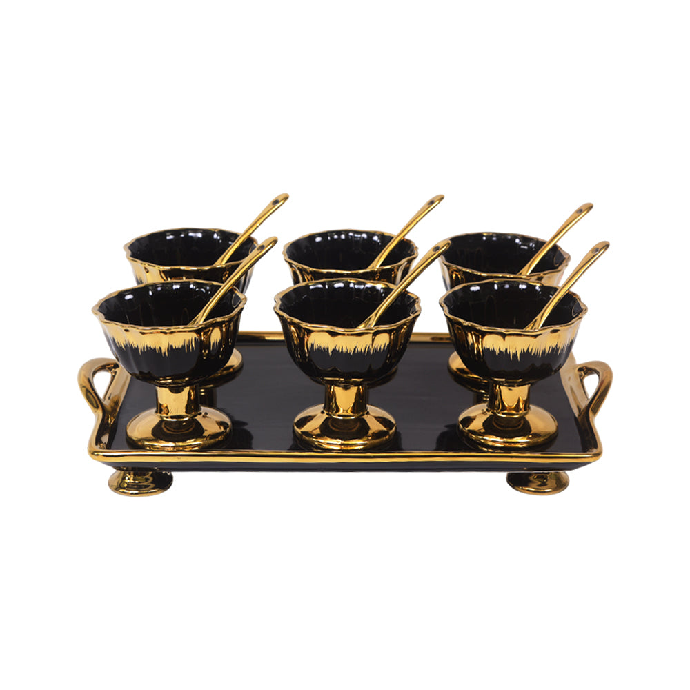ICE CREAM CUP SET 13PC SHINE COLLECTION SL23751BB