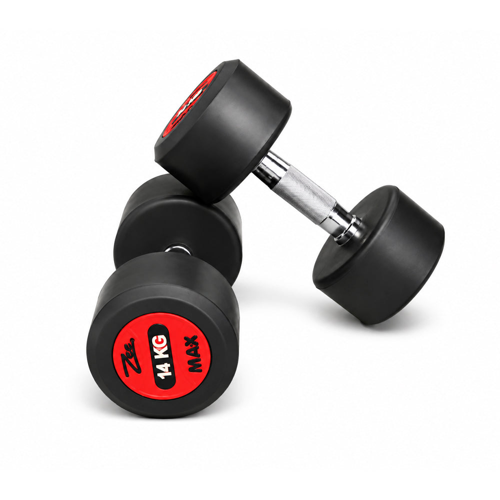 COATED DUMBELLS 14 KG PAIR