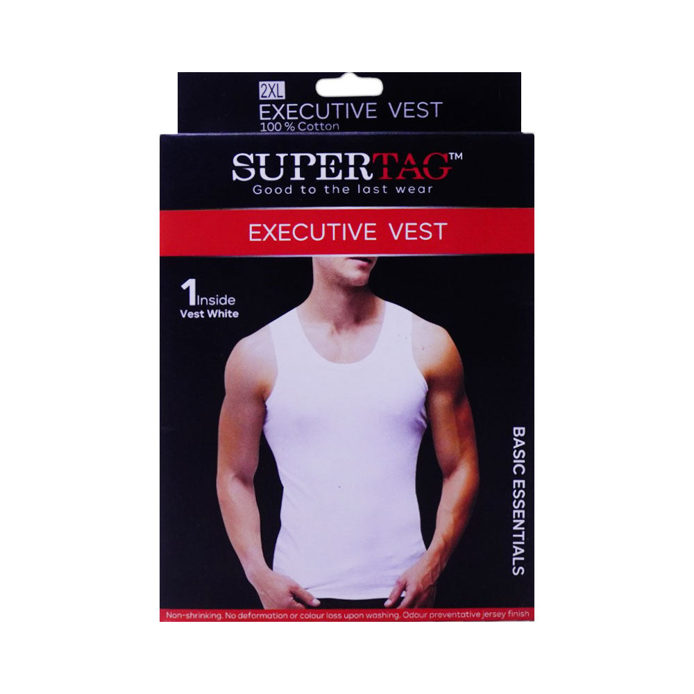 SUPER SANDO VEST WHITE 2XL P1