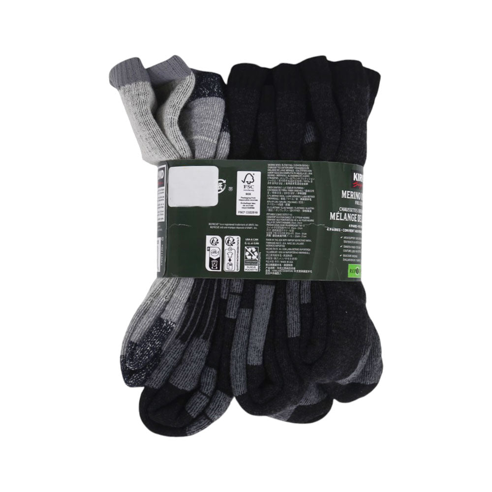 KIRKLAND CREW SOCKS WOOLEN P-4 771320 MULTI (IRW)