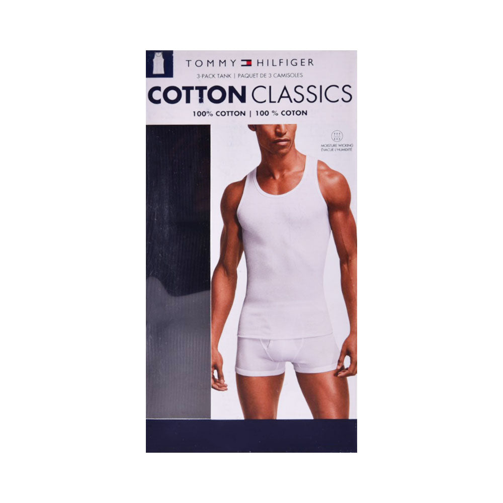 TH MEN SANDO VEST P-3 09TTK09001 BLK (IR)