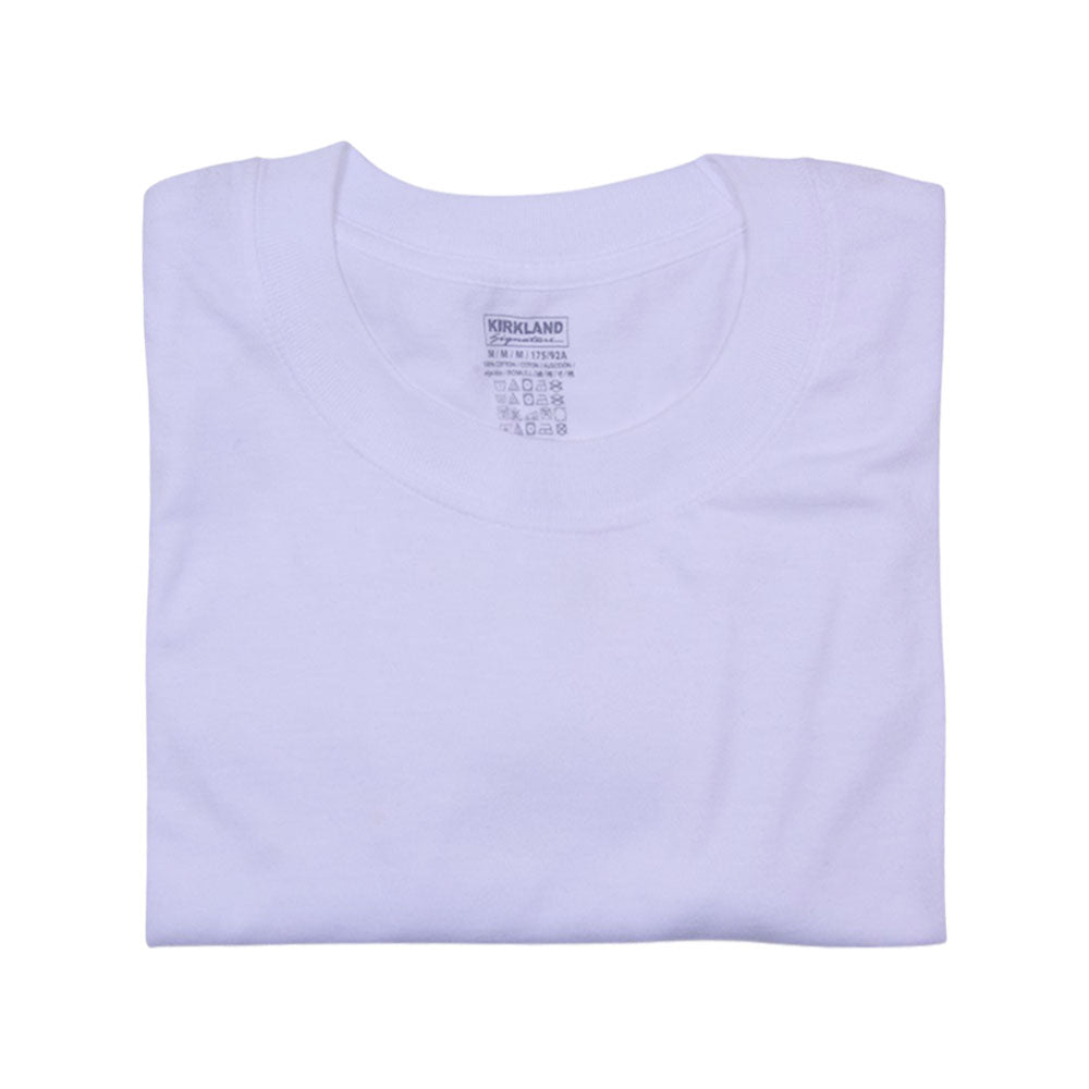 KIRKLAND S/S R.NECK SHIRT WHT M (IR)