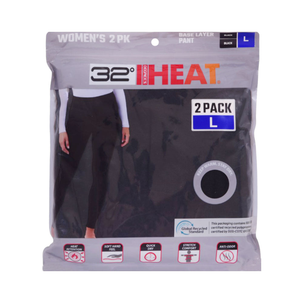 LADIES HEAT 32 WARMER TROUSER P-2 BLK (IR)