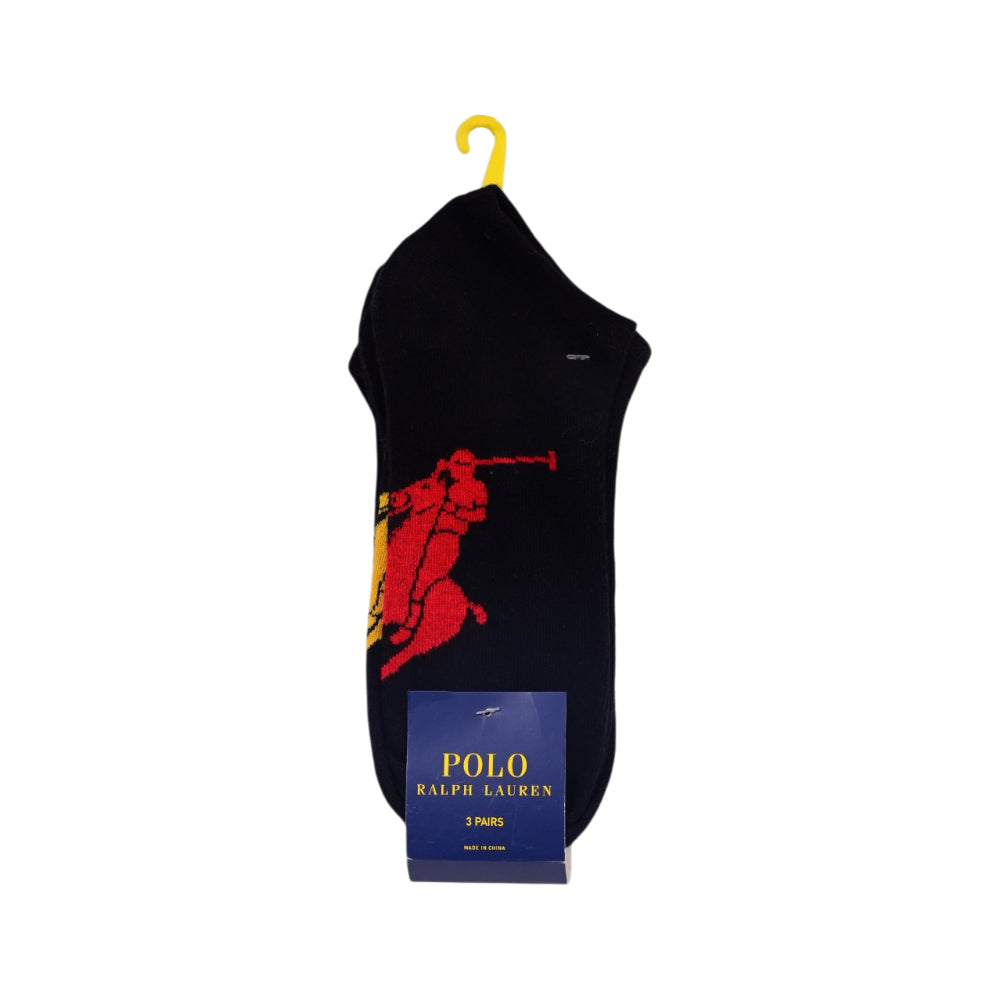 RL MEN ANKLE SOCKS P-3 827025 BLK (IR)