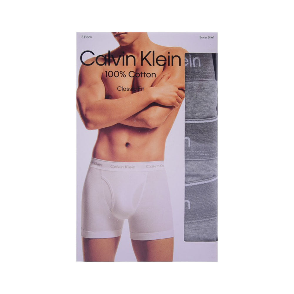 CK MEN BOXER BRIEF P-3 NB4003-020 GRY M (IR)