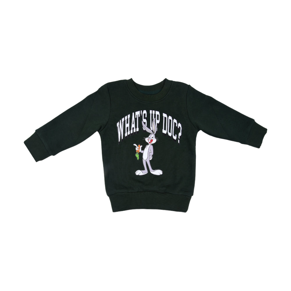 BOYS SWEAT SHIRT HOP & ROLL GREEN MZW-24 2-3 YEAR JBS202