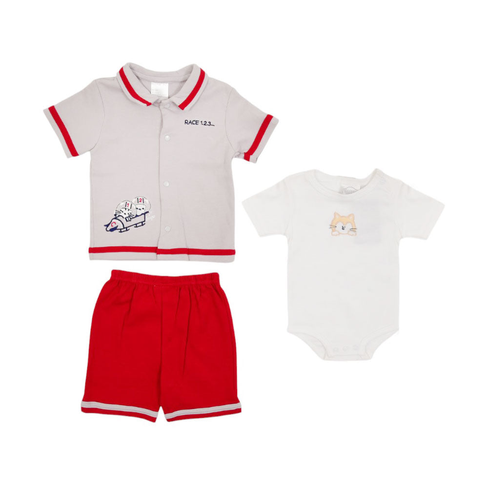 BOYS S/S 2PC KNICKER SUIT MZS-24 6-9M 1880