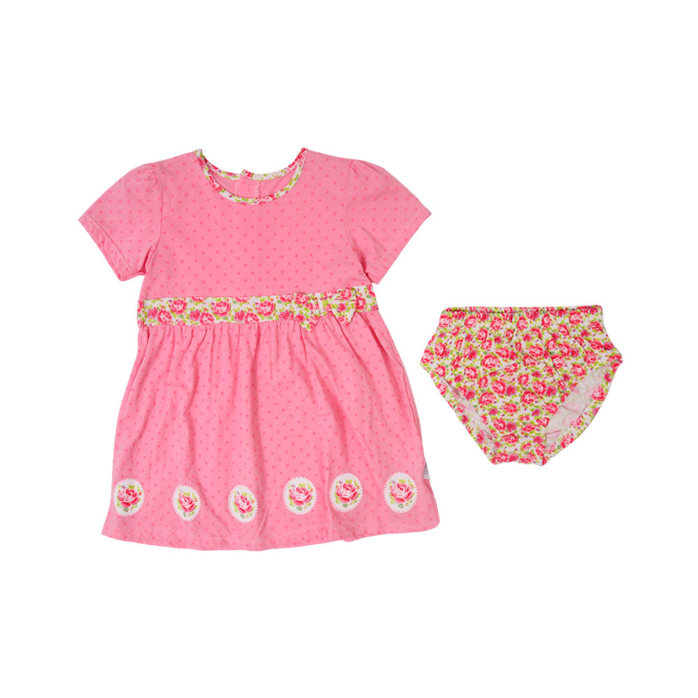 GIRLS S/S 2PC FROCK MZS-24 3-4 YEAR 141069