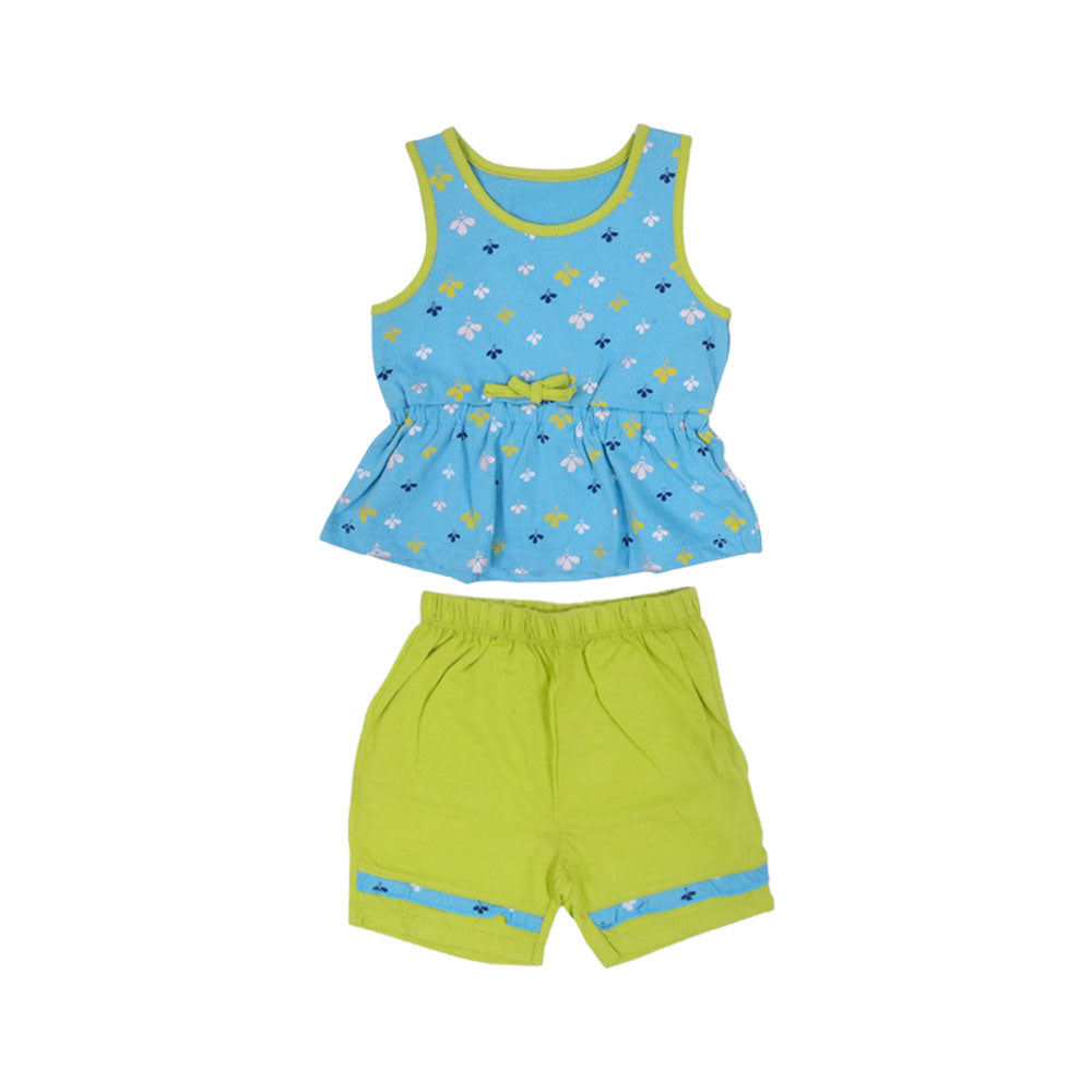 GIRLS S/L 2PC KNICKER SUIT MZS-24 0-3M 1010