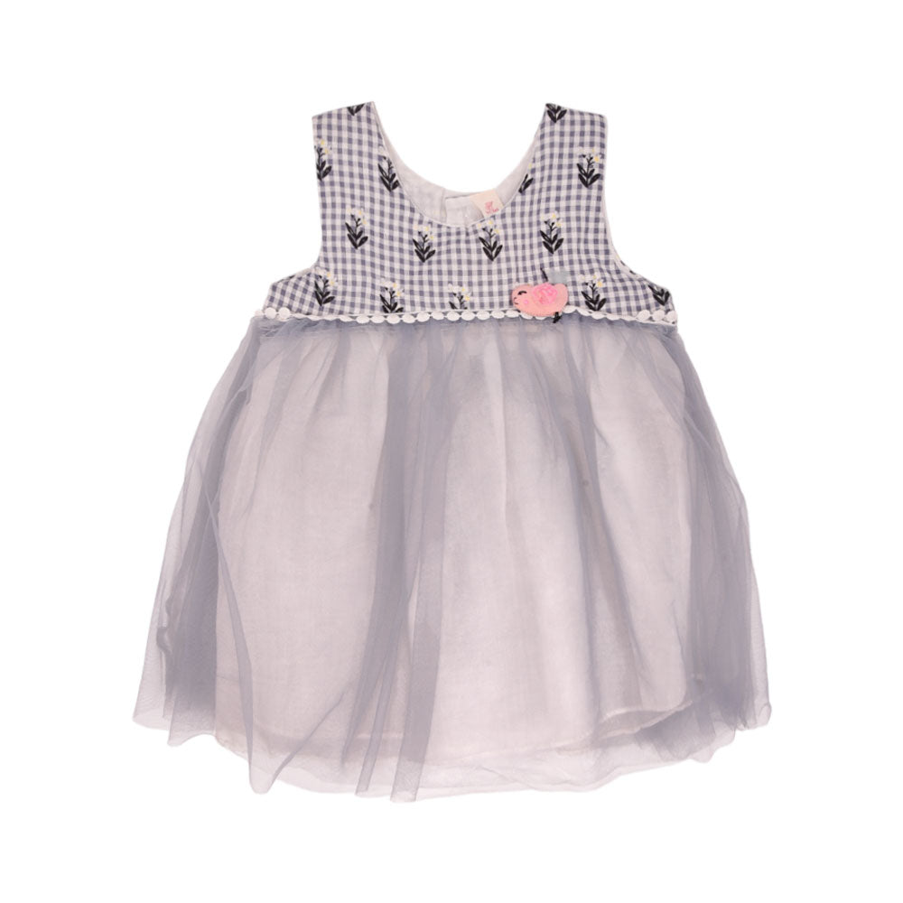 GIRLS S/L FROCK MZS-24 9-12M 0006
