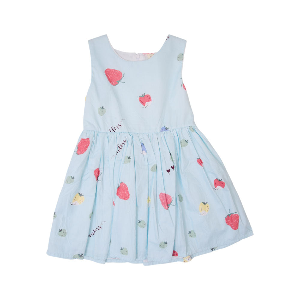 GIRLS S/L FROCK MZS-24 3-4 YEAR 00030