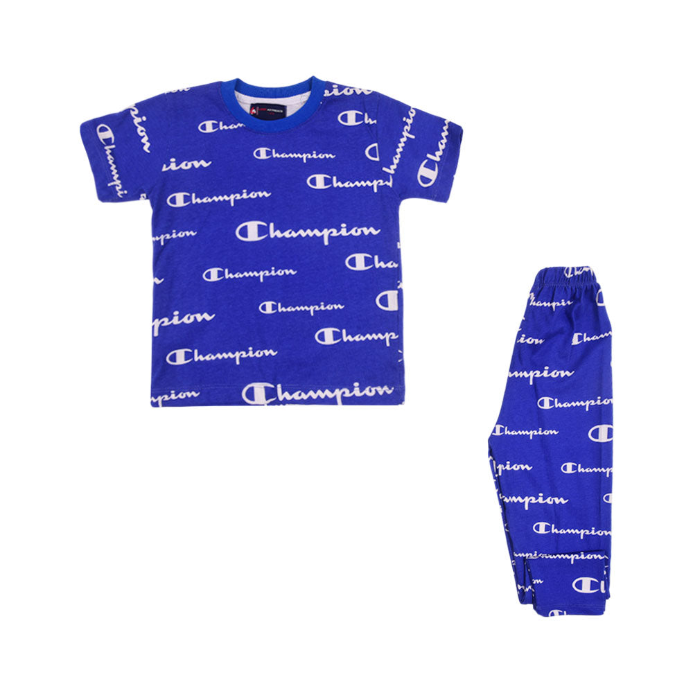 BOYS S/S 2PC SLEEPING SUIT MZS-24 1-2 YEAR NSBK-7
