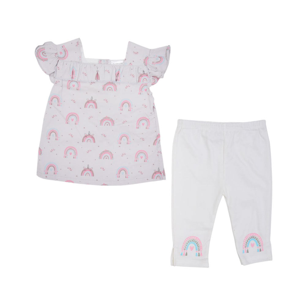 GIRLS CAP SLEEVE 2PC PAJAMA SUIT MZS-24 12-18M THAI 208-088