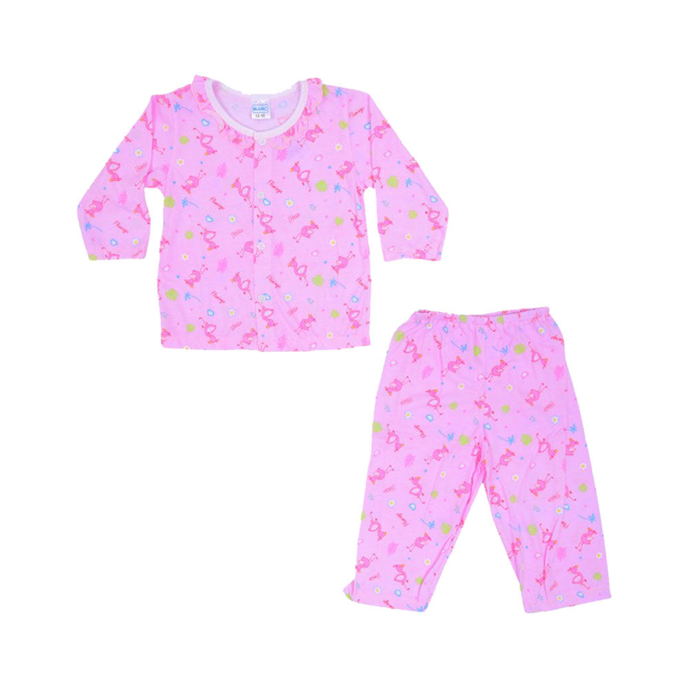 GIRLS L/S 2PC PAJAMA SUIT MZS-24 12-18M THAI GL213