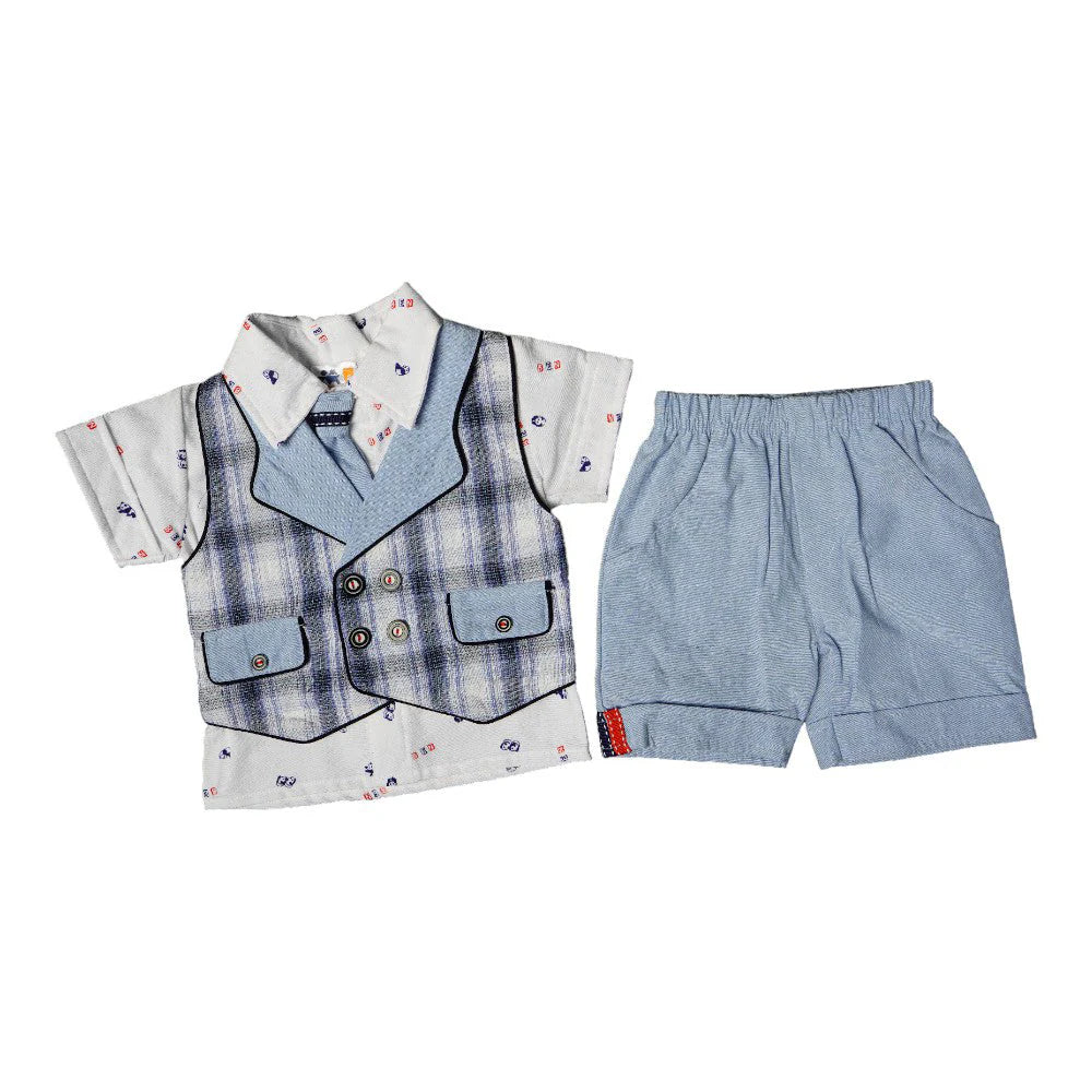 UNISEX S/S 2PC KNICKER SUIT MZS-24 0-3M THAI 007
