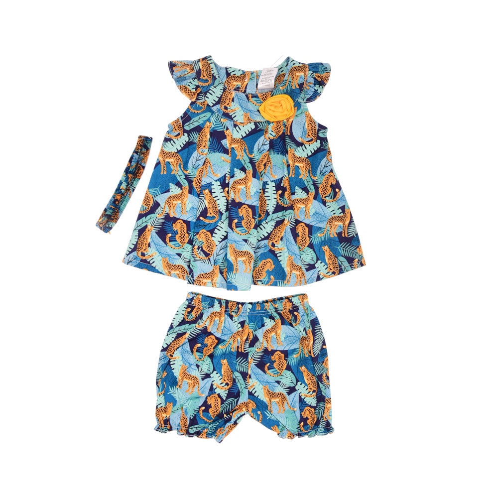 GIRLS CAP SLEEVE 3PC KNICKER SUIT MZS-24 9-12M THAI 017