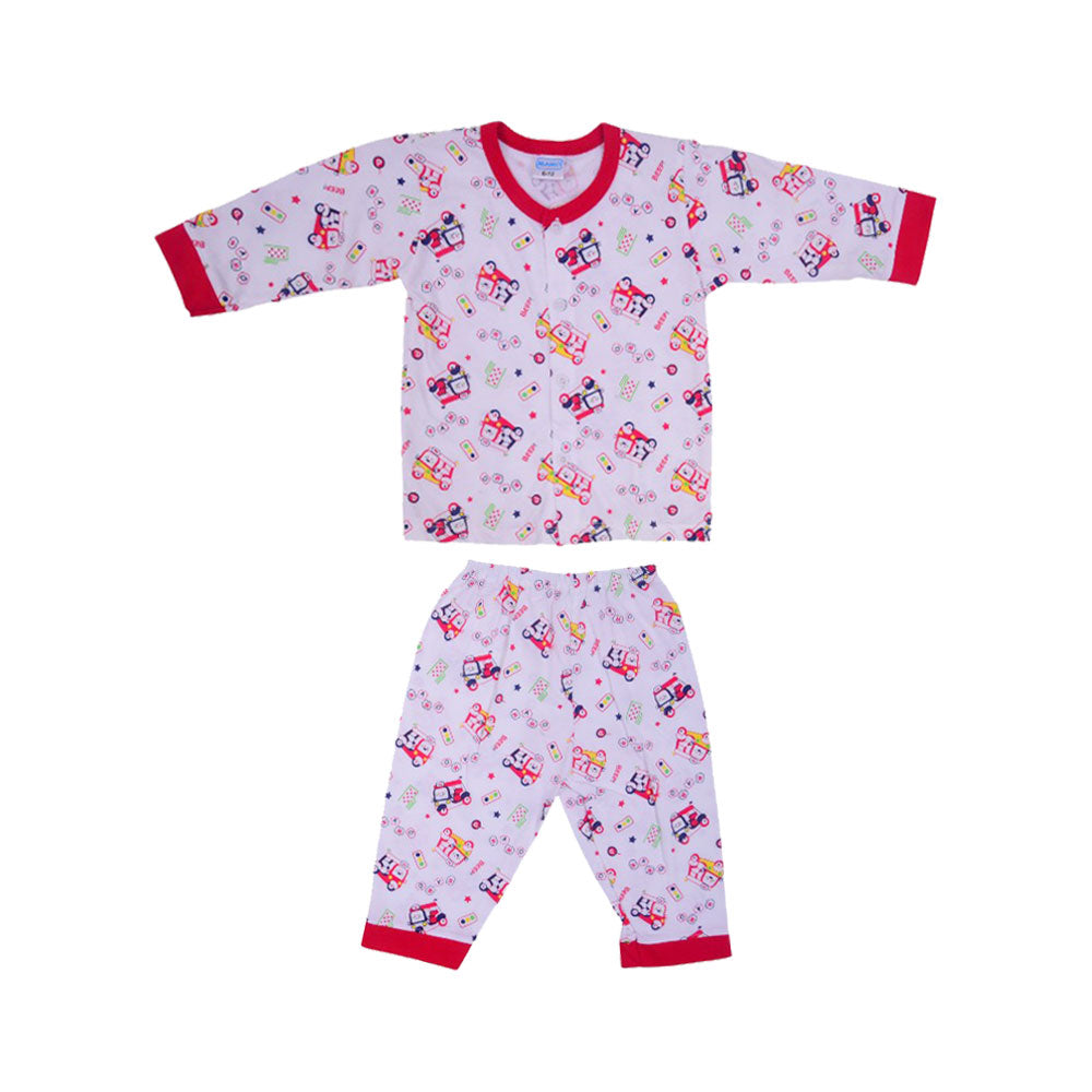 BOYS L/S 2PC PAJAMA SUIT MZS-24 6-12M THAI BL159