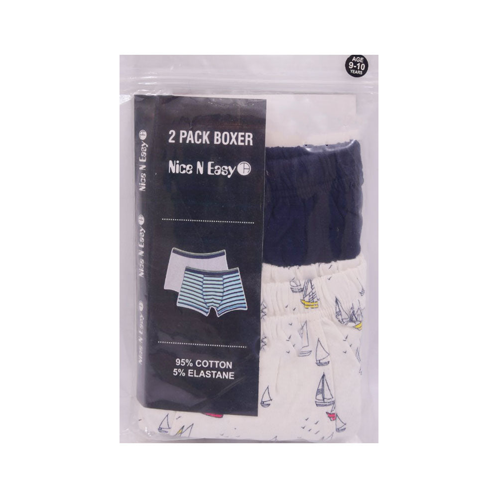 BOYS BOXER 2PC PACK NICE & EASY MZS-24 9-10 YEAR HC-032