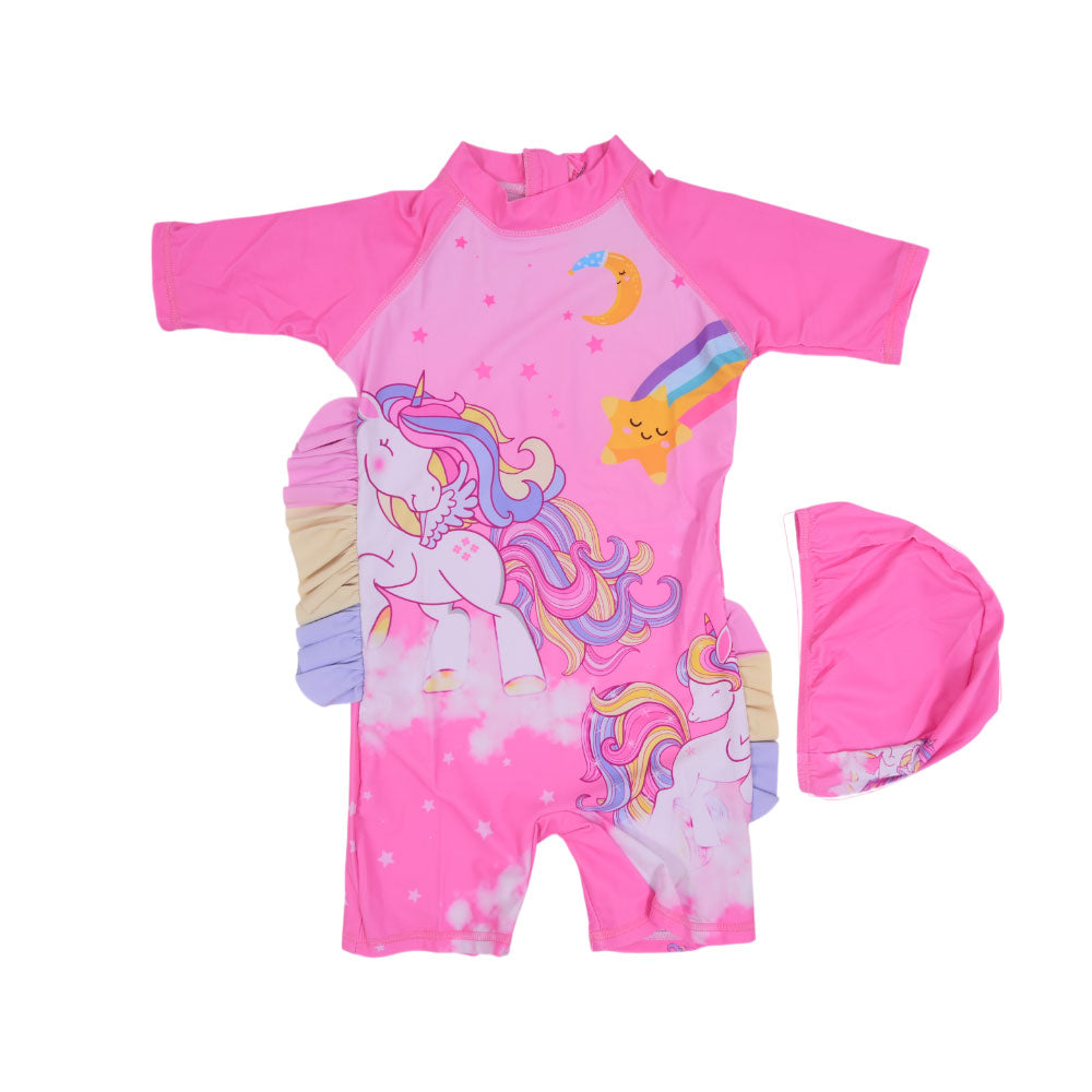 GIRLS SWIMMING COSTUME MZS-24 LARGE 100800 THAI