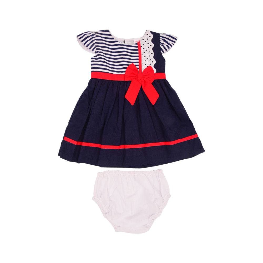GIRLS CAP SLEEVE 2PC FROCK MZS-24 0-3M THAI